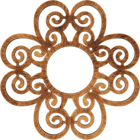 Ekena Millwork Cohen Architectural Grade PVC Pierced Ceiling Medallion, Antiqued Copper, 24"OD x 8 1/4"ID x 3/4"P CMPP24COACO